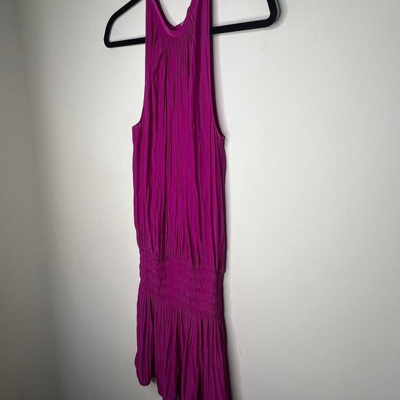 Ramy Brook Paris Magenta Mini Dress Size Large - Picture 7 of 8